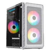 Gabinete Acteck Doom Pro Mesh Gi730M / Mini Torre / Mini Itx, Micro Atx / Fuente De Poder 600 W / Panel Cristal Templado / Ventilador Frgb / 3 Años De Garantia / Blanco / Ac-939256